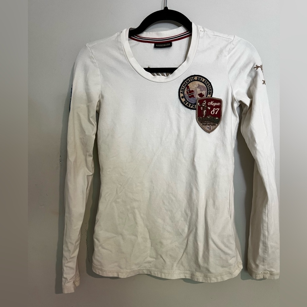 Napapijri XS Long Sleeve Cotton 94% Elastane 6% Ski Shirt